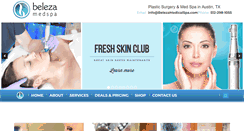 Desktop Screenshot of belezamedicalspa.com